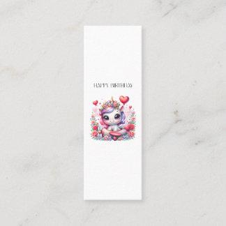 Unicorn Pilot Birthday Calling Card