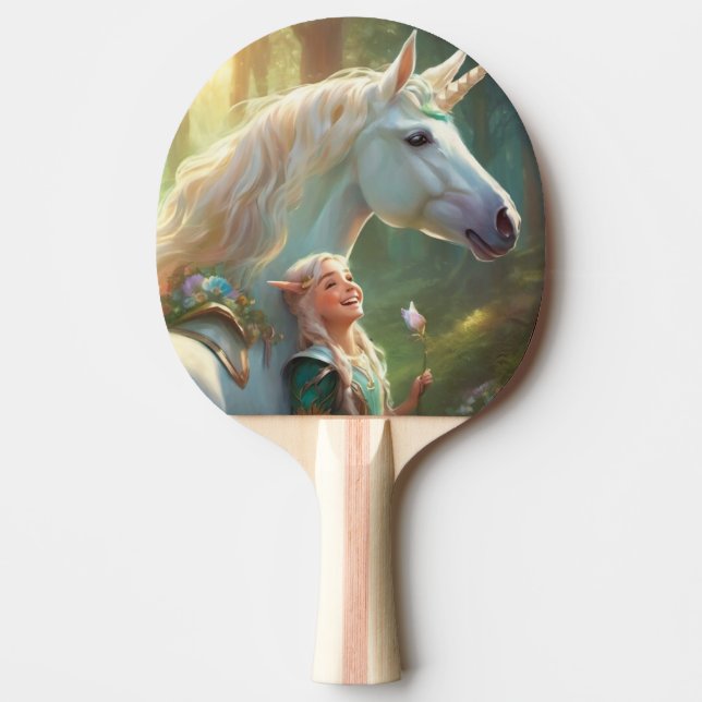 Unicorn Ping Pong Paddle (Front)