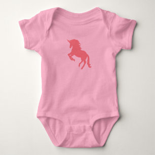 Unicorn Pink Painting Toddler T-shirt Baby Bodysuit