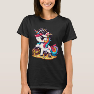 Unicorn Pirate Costume Halloween  T-Shirt