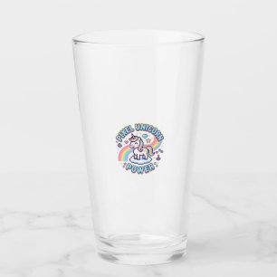 Unicorn Pixel Unicorn Power Graphic Design Product Glass