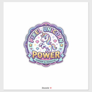 Unicorn Pixel Unicorn Power POD Ready Apparel Grap