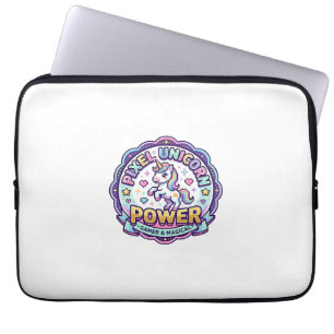 Unicorn Pixel Unicorn Power POD Ready Apparel Grap Laptop Sleeve