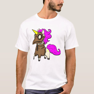 Unicorn Plague Doctor Sarcasm Gift T-Shirt