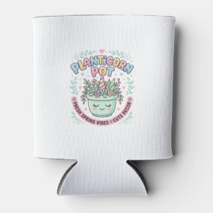 Unicorn Planticorn Pot Graphic Design Graphic Tee Can Cooler