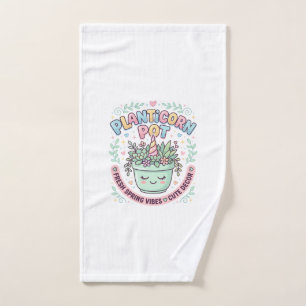 Unicorn Planticorn Pot Graphic Design Graphic Tee Hand Towel
