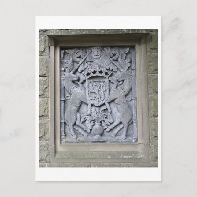 Unicorn Plaque Postcard (Front)