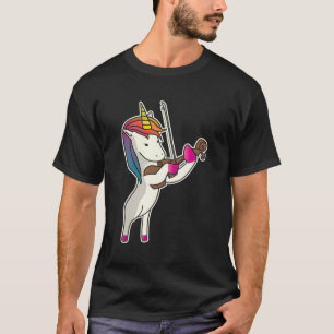 Unicorn Playing Violin Funny Magical Violinist Mus T-Shirt