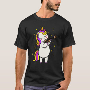 Unicorn Playing Violin Magical Violinist Unicorn T-Shirt