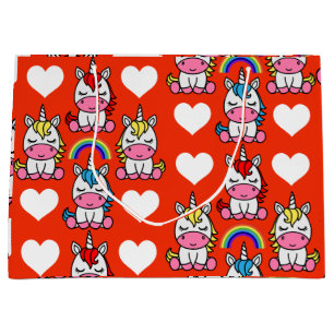 Unicorn Pony Birthday Large Gift Bag