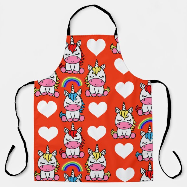 Unicorn Pony Home Decor Apron (Front)