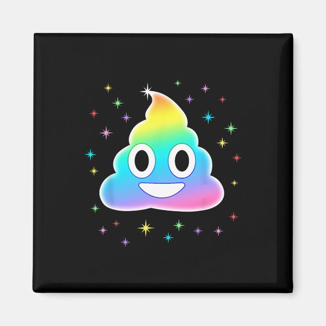 Unicorn Poop Magic Rainbow Fun Halloween Costume  Magnet (Front)