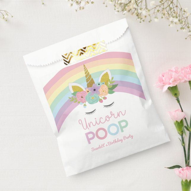 Unicorn Poop Rainbows Birthday Party Treat Favour Bags (Sealed)