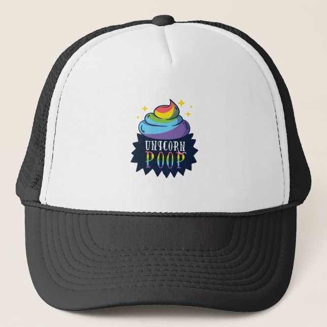 Unicorn Poop Trucker Hat (Front)