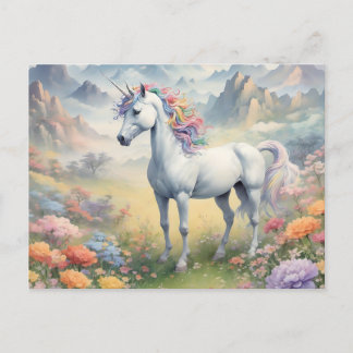 Unicorn  postcard