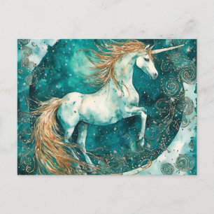 Unicorn  postcard