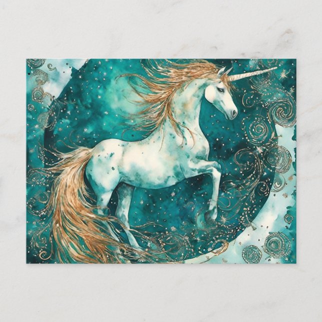 Unicorn  postcard (Front)