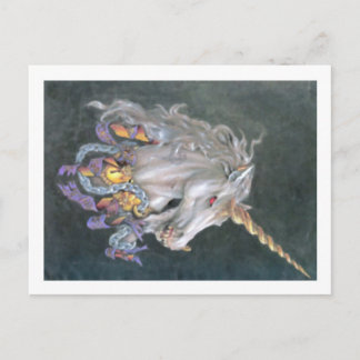 unicorn postcard