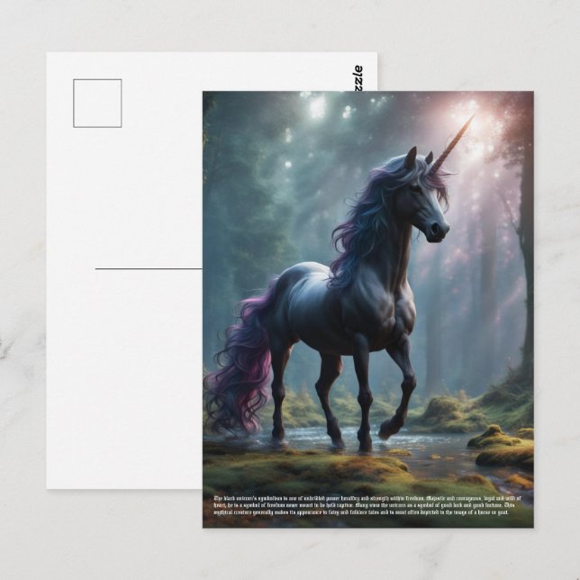 Unicorn Postcard (Front/Back)