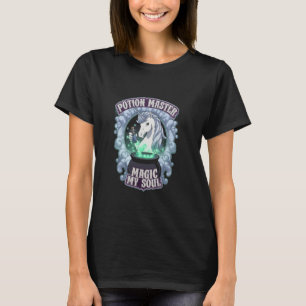Unicorn Potion Master Witchy Alchemists Women Fant T-Shirt