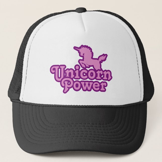 Unicorn Power! Trucker Hat (Front)