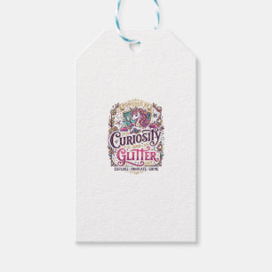 Unicorn Powered by Curiosity and Glitter Stylish W Gift Tags