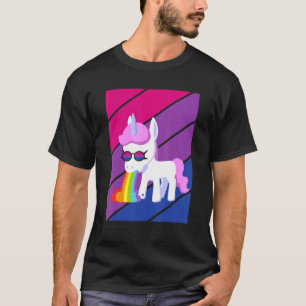 Unicorn Pride Bisexual Flag Lgbtq Proud Ally Pride T-Shirt