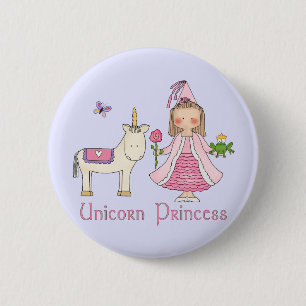 Unicorn Princess 6 Cm Round Badge