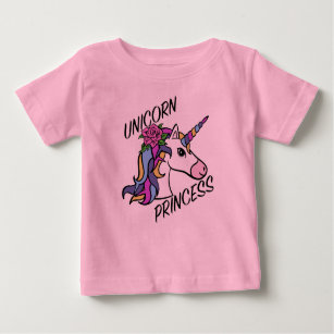 Unicorn Princess Design - Baby Fine Jersey T-Shirt