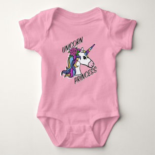 Unicorn Princess Design - Baby Jersey Bodysuit