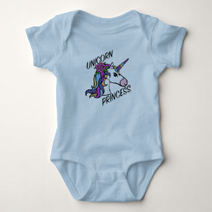 Unicorn Princess Design - Baby Jersey Bodysuit