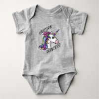 Unicorn Princess Design - Baby Jersey Bodysuit