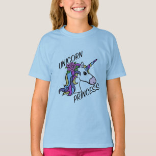 Unicorn Princess Design - Girls' Basic T-Shirt