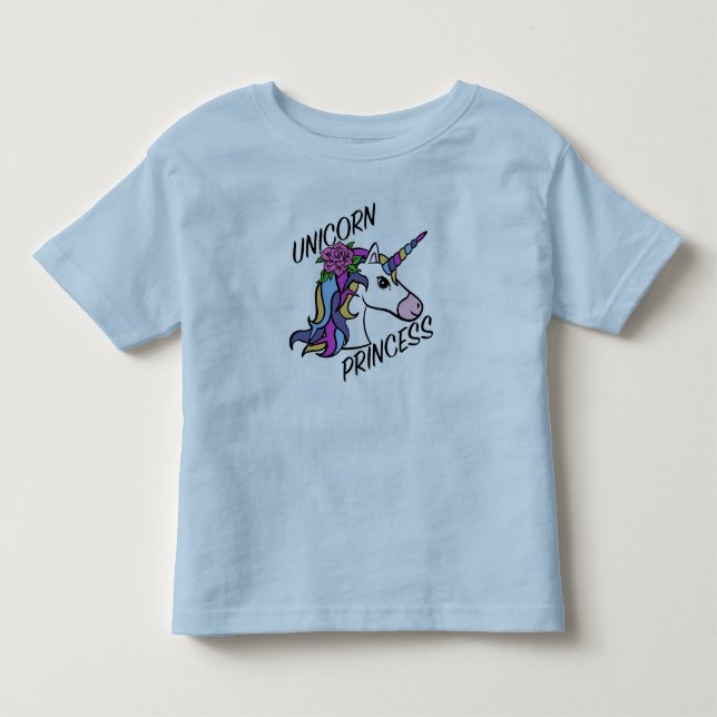 Unicorn Princess Design - Toddler Fine Jersey T-Sh T-Shirt (Front)