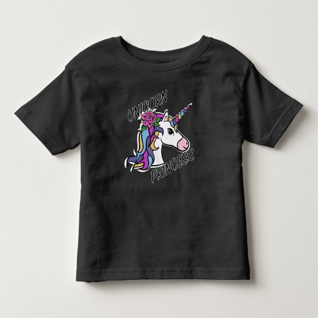 Unicorn Princess Design - Toddler Fine Jersey T-Sh Toddler T-Shirt (Front)