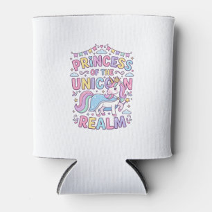 Unicorn Princess of the Unicorn Realm Charming POD Can Cooler