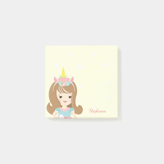 Unicorn Princess Post-it Notes (Front)