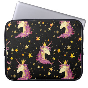 Unicorn Princess: Watercolor Fairy Tale Laptop Sleeve