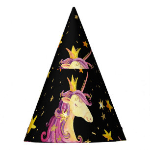 Unicorn Princess: Watercolor Fairy Tale Party Hat