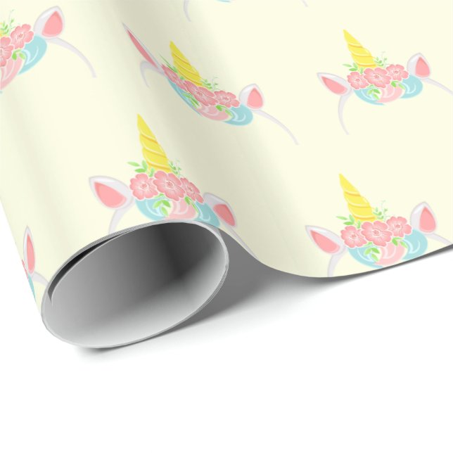 Unicorn Princess Wrapping Paper (Roll Corner)