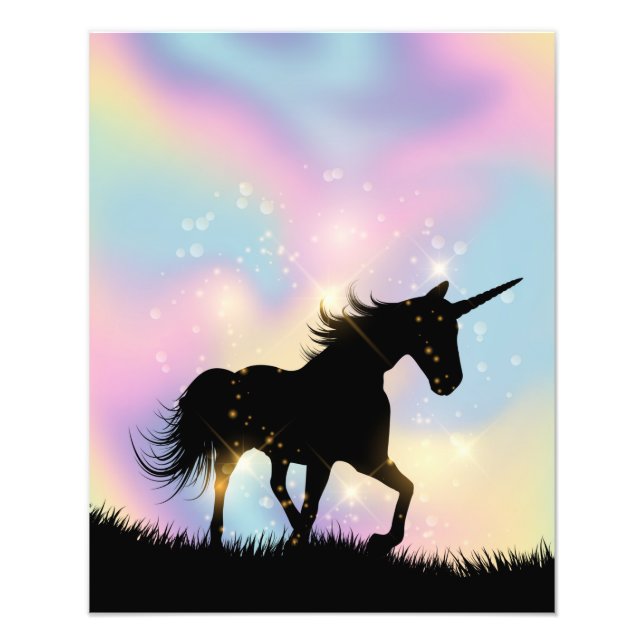 Unicorn Print | Unicorn Decor For Girl Bedroom (Front)
