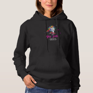 Unicorn Promoted To Big Sister 2022 Raglan Hoodie