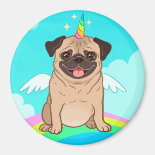 Unicorn Pug Magnet