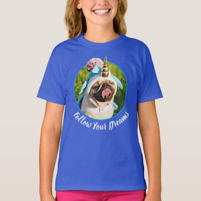 Unicorn Pug T-Shirt (Front)