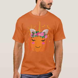 Unicorn Pumpkin Halloween2898 T-Shirt