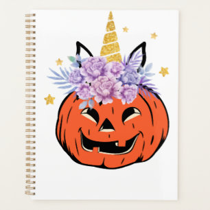 Unicorn Pumpkin Halloween Design Planner