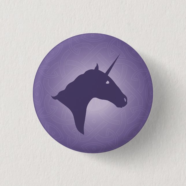 Unicorn purple Button (Front)