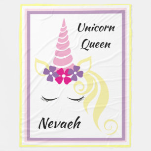Unicorn Queen Fleece Blanket