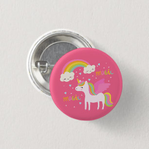 Unicorn Rainbow 3 Cm Round Badge