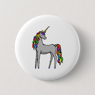 Unicorn Rainbow 6 Cm Round Badge